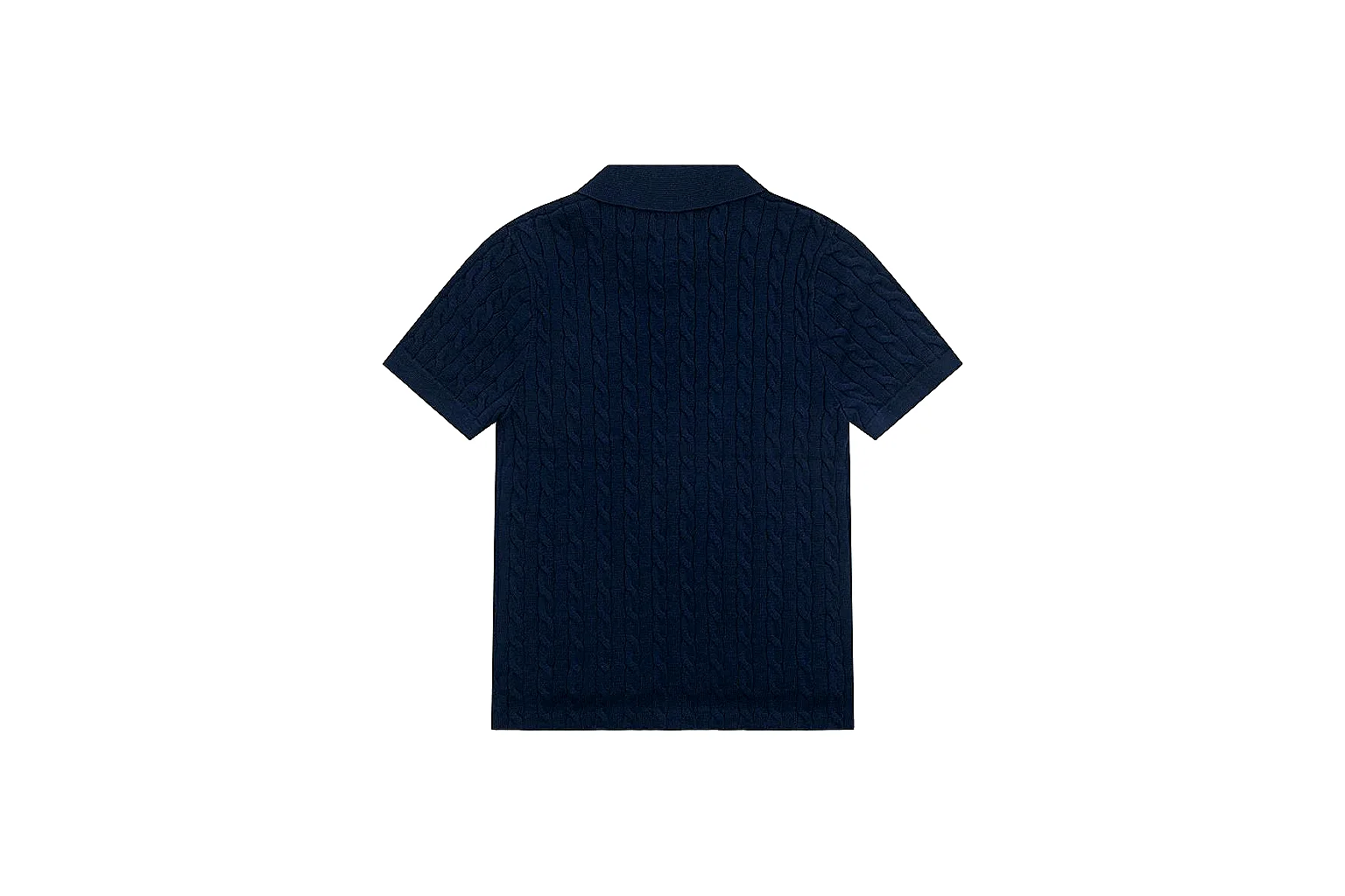 kakoqclab.com Polo Ralph Lauren Navy Cable Knit Polo 0988 Navy short-sleeve-knit product image thumbnail 6