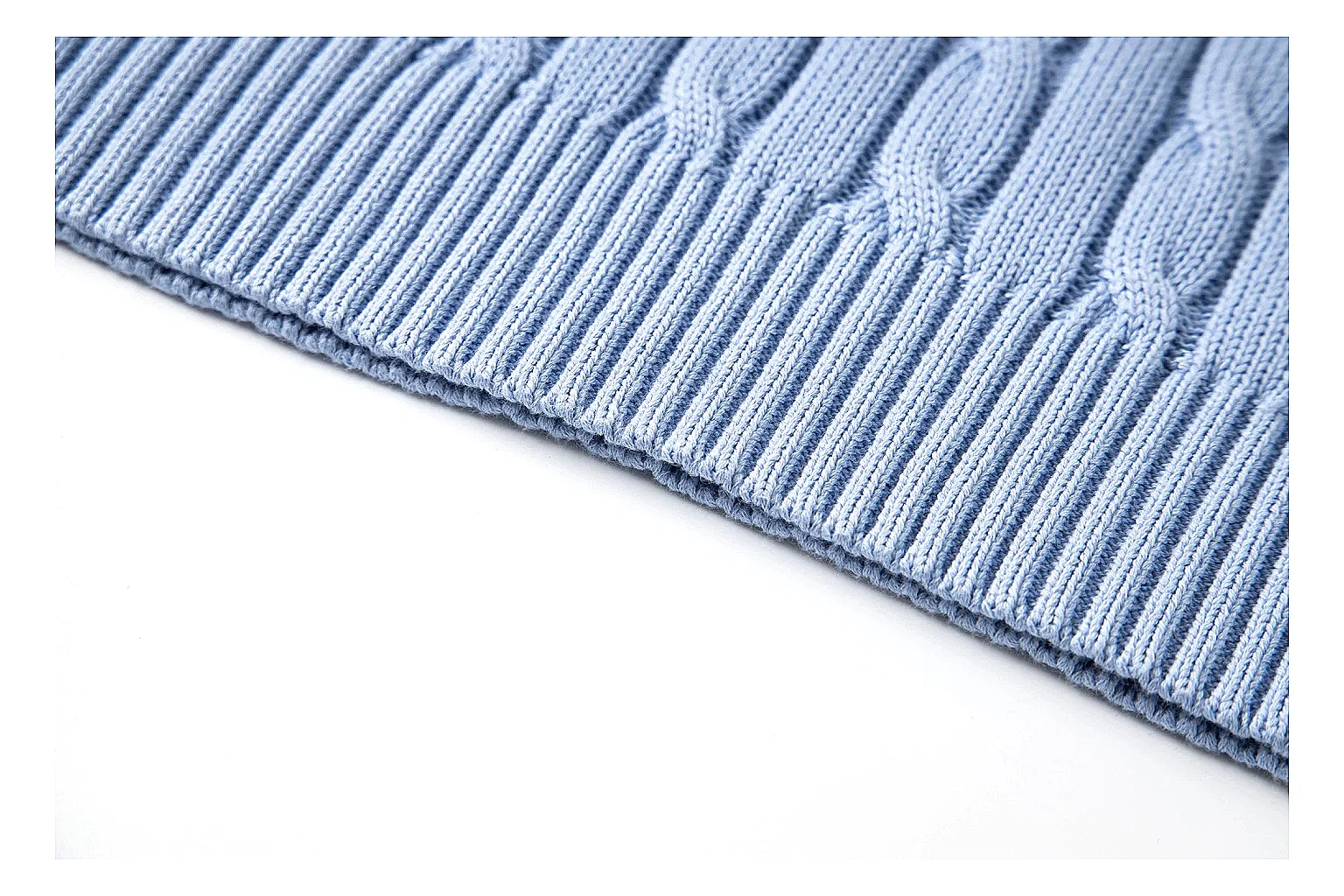 kakoqclab.com Polo Ralph Lauren Pale Blue Cable Knit Polo 0856 Pale Blue short-sleeve-knit product image thumbnail 4