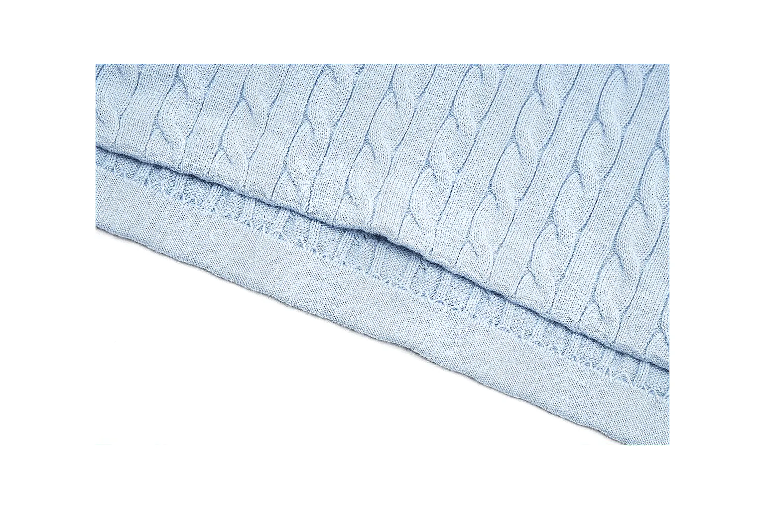 kakoqclab.com Polo Ralph Lauren Pale Blue Cable Knit Polo 0992 Pale Blue short-sleeve-knit product image thumbnail 3