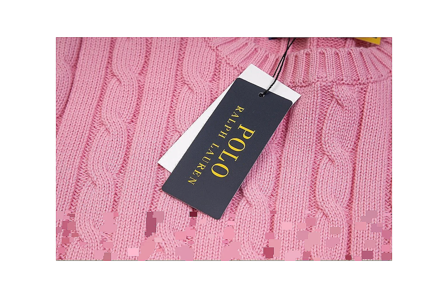 kakoqclab.com Polo Ralph Lauren Pink Cable Knit Polo 0627 Pink short-sleeve-knit product image thumbnail 5