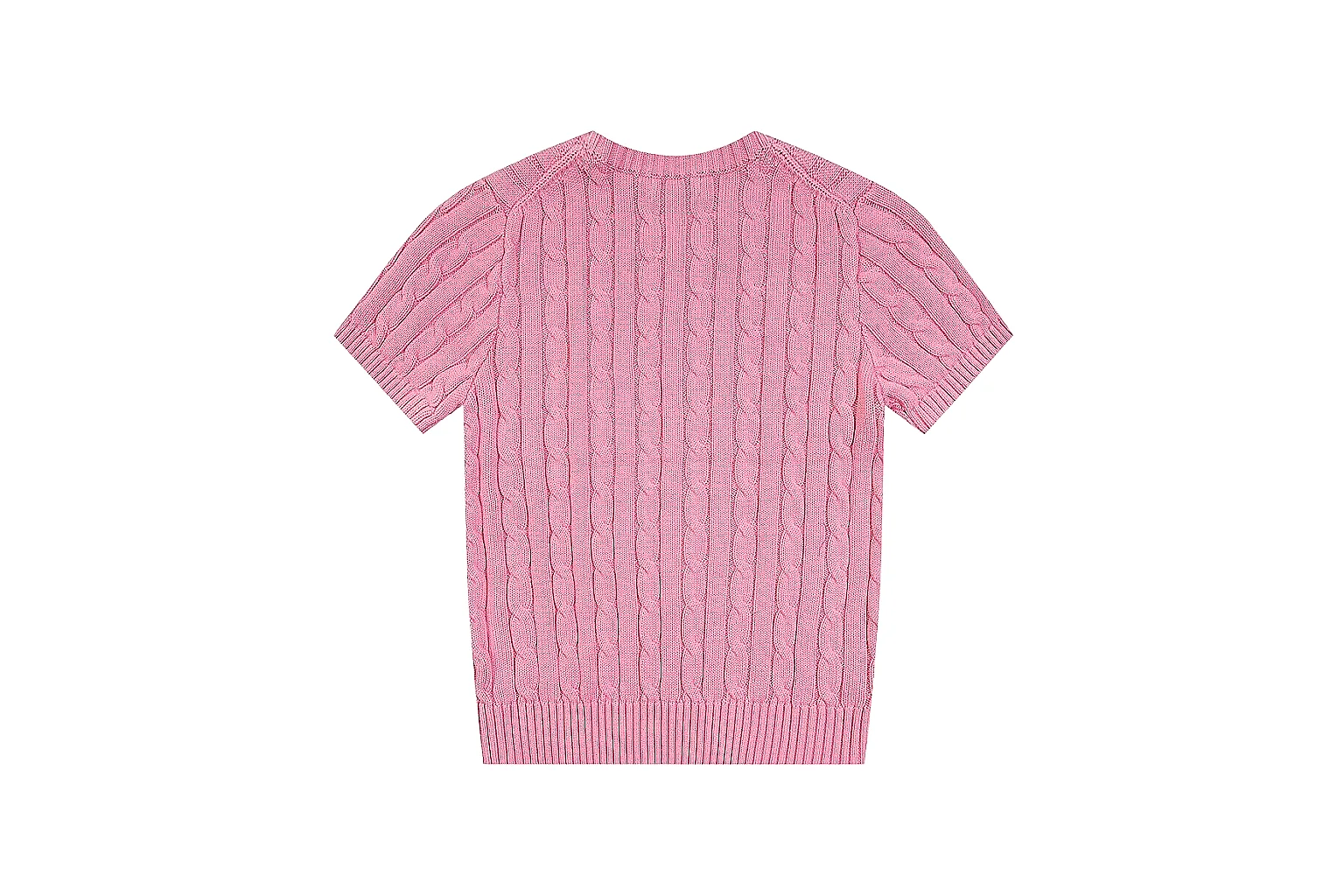 kakoqclab.com Polo Ralph Lauren Pink Cable Knit Polo 0627 Pink short-sleeve-knit product image thumbnail 6