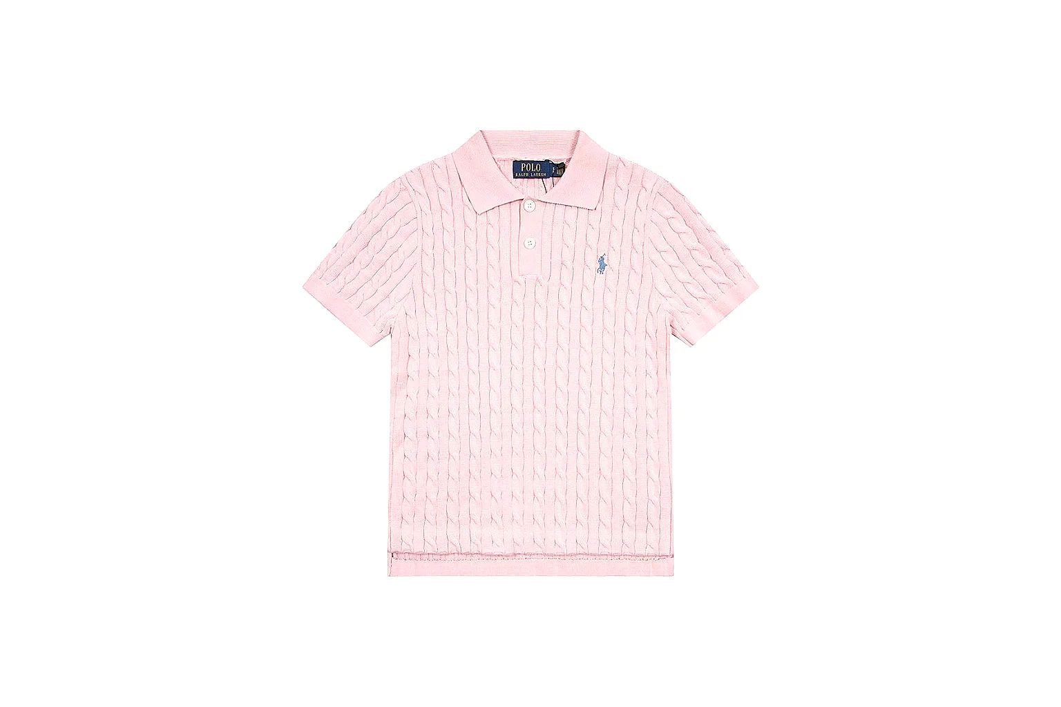 kakoqclab.com Polo Ralph Lauren Pink Cable Knit Polo 0983 Pink short-sleeve-knit product image thumbnail 5