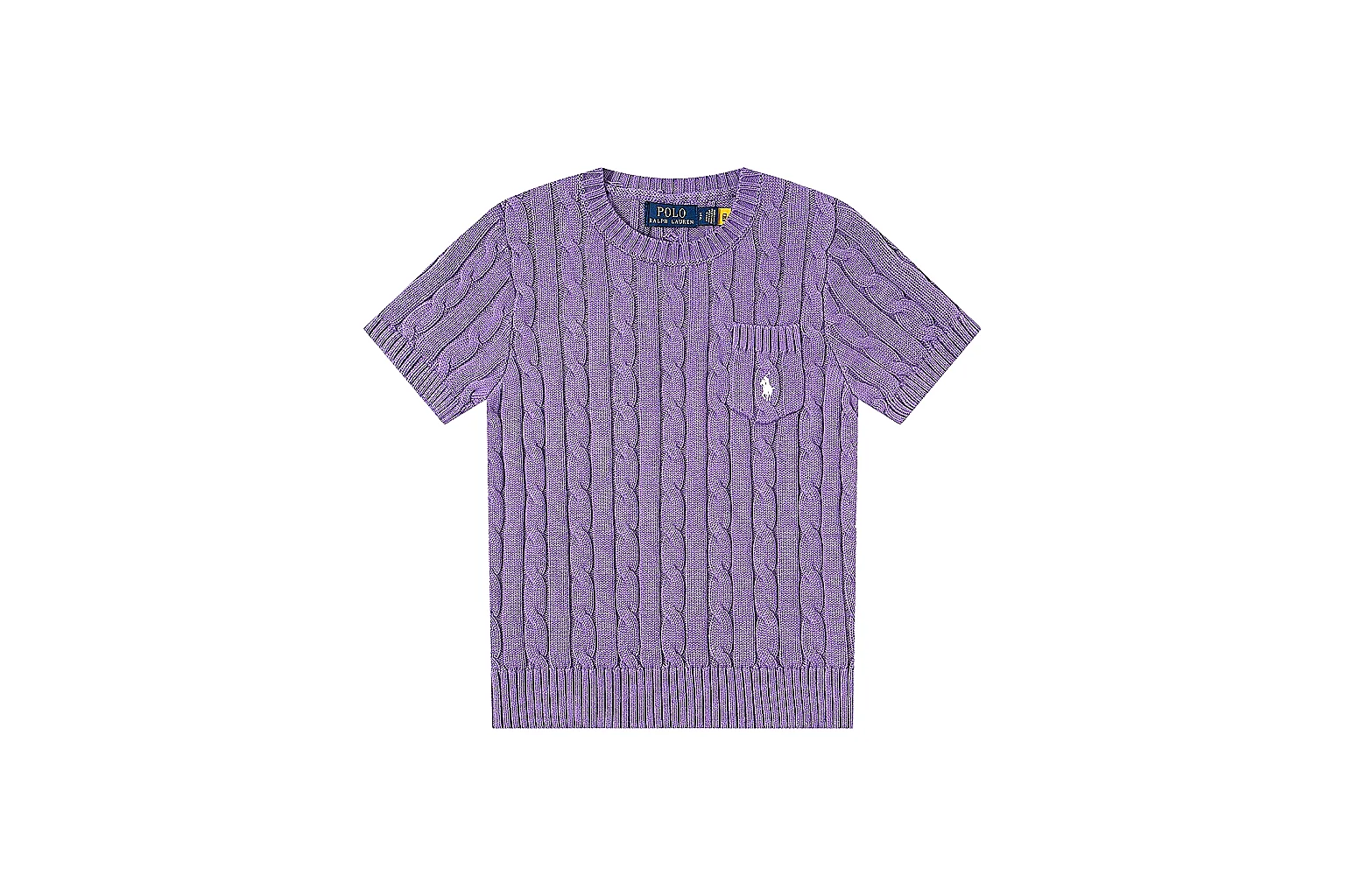 kakoqclab.com Polo Ralph Lauren Purple Cable Knit Polo 0898 Purple short-sleeve-knit product image thumbnail 5