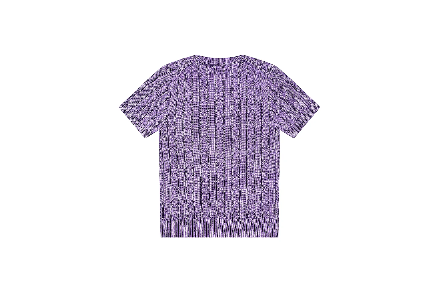 kakoqclab.com Polo Ralph Lauren Purple Cable Knit Polo 0898 Purple short-sleeve-knit product image thumbnail 6