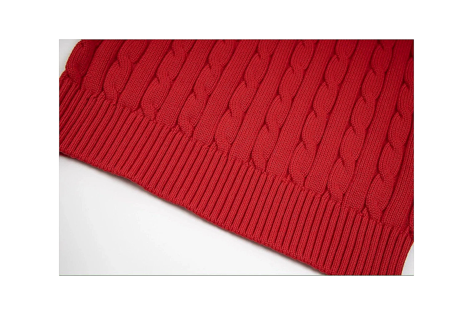 kakoqclab.com Polo Ralph Lauren Red Cable Knit Polo 0632 Red short-sleeve-knit product image thumbnail 3
