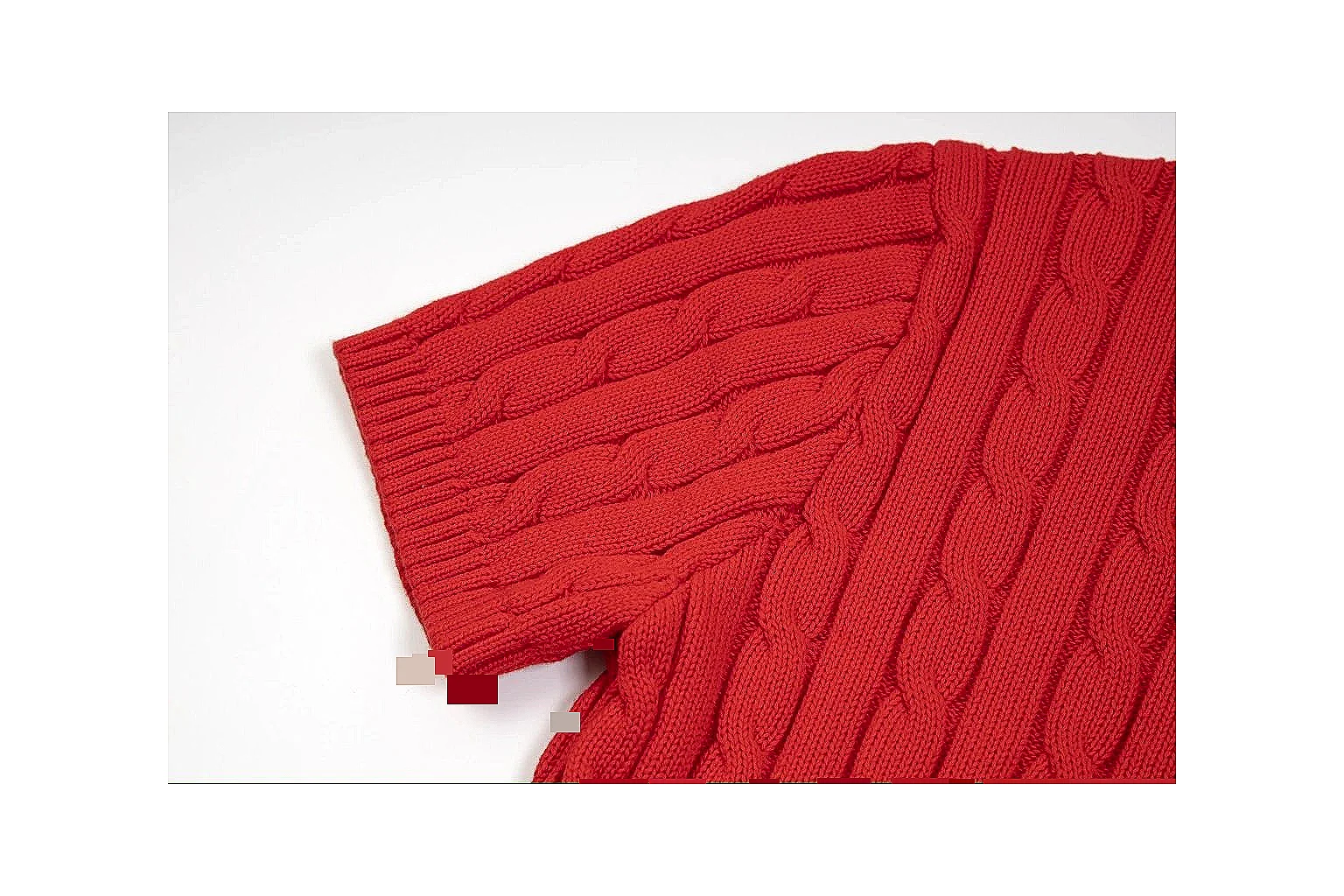 kakoqclab.com Polo Ralph Lauren Red Cable Knit Polo 0632 Red short-sleeve-knit product image thumbnail 5