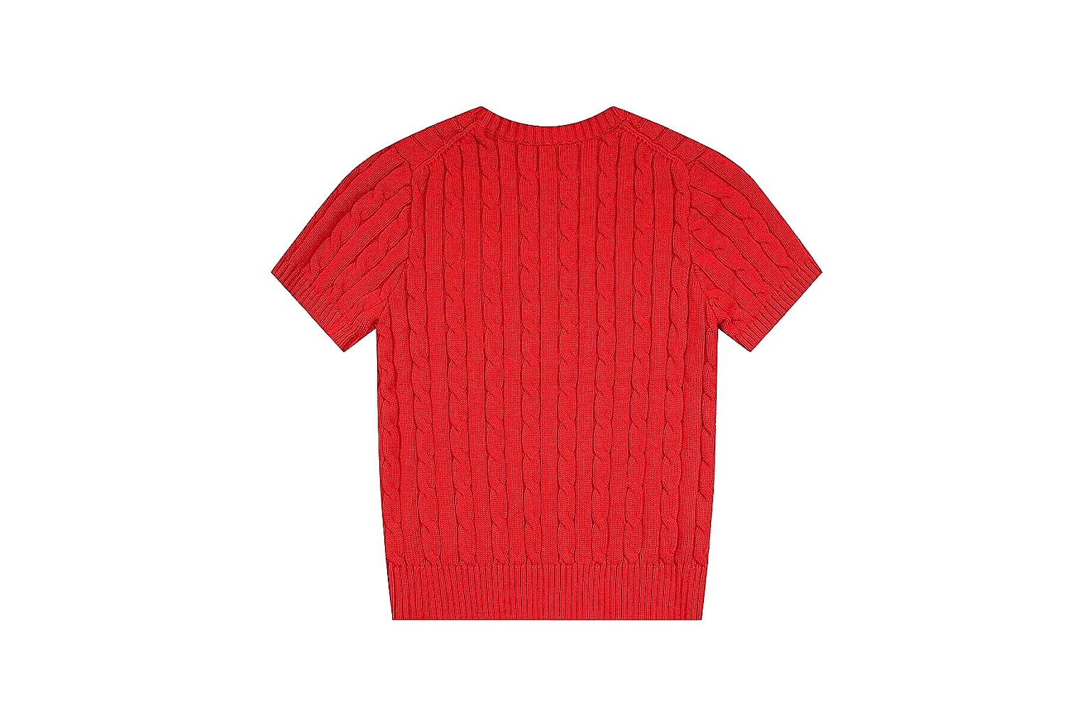 kakoqclab.com Polo Ralph Lauren Red Cable Knit Polo 0632 Red short-sleeve-knit product image thumbnail 6