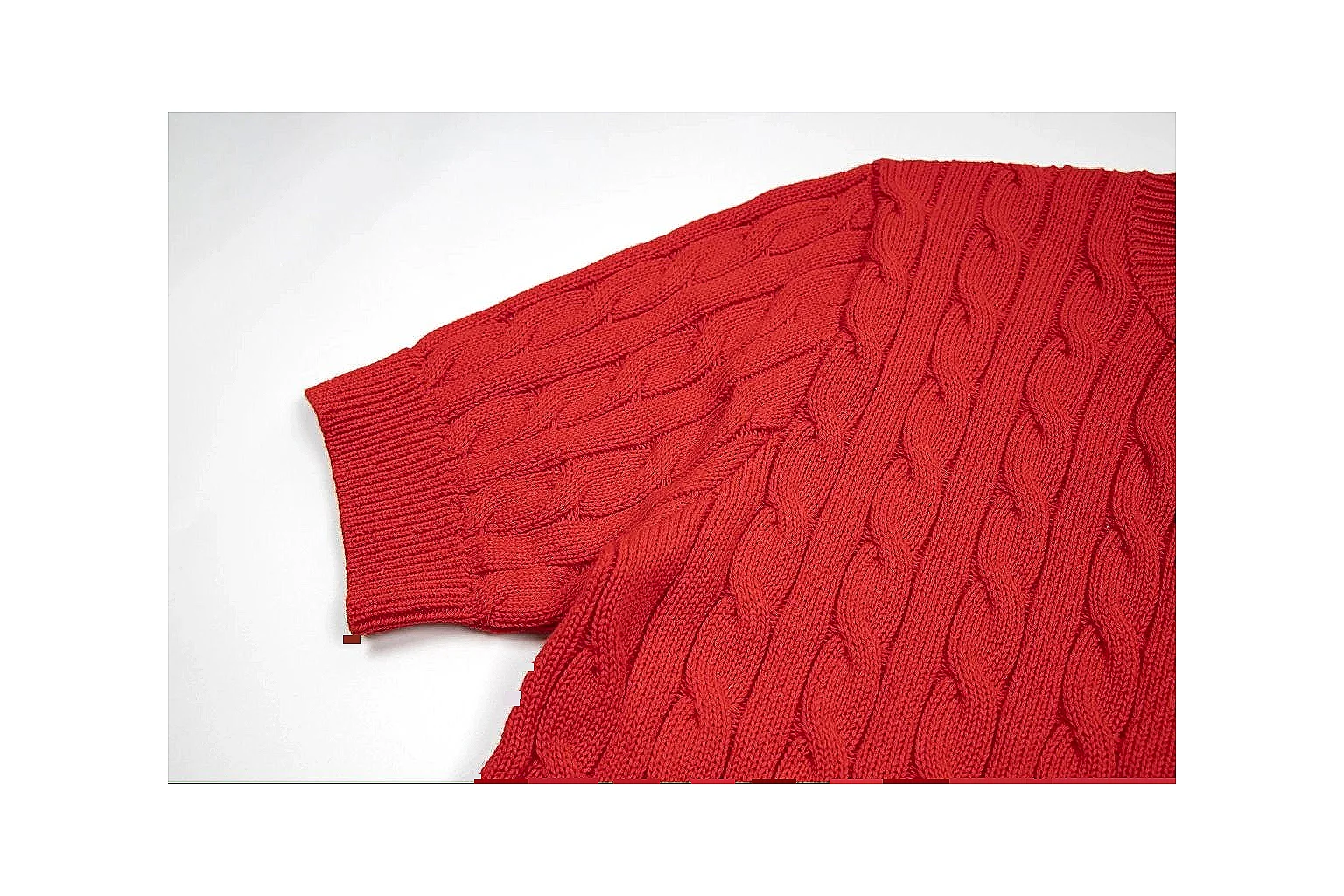 kakoqclab.com Polo Ralph Lauren Red Button Cable Knit Polo 0923 Red Button short-sleeve-knit product image thumbnail 5