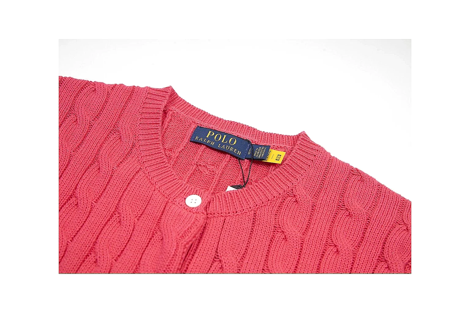 kakoqclab.com Polo Ralph Lauren Red Cable Knit Cardigan 0936 Red short-sleeve-knit product image thumbnail 3
