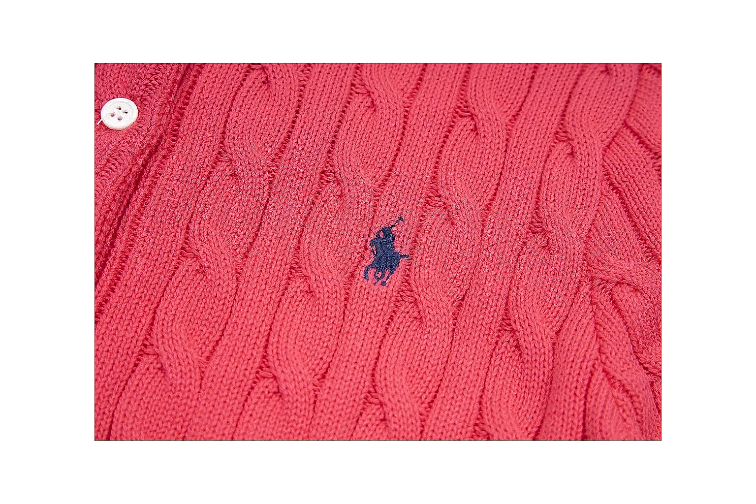 kakoqclab.com Polo Ralph Lauren Red Cable Knit Cardigan 0936 Red short-sleeve-knit product image thumbnail 4