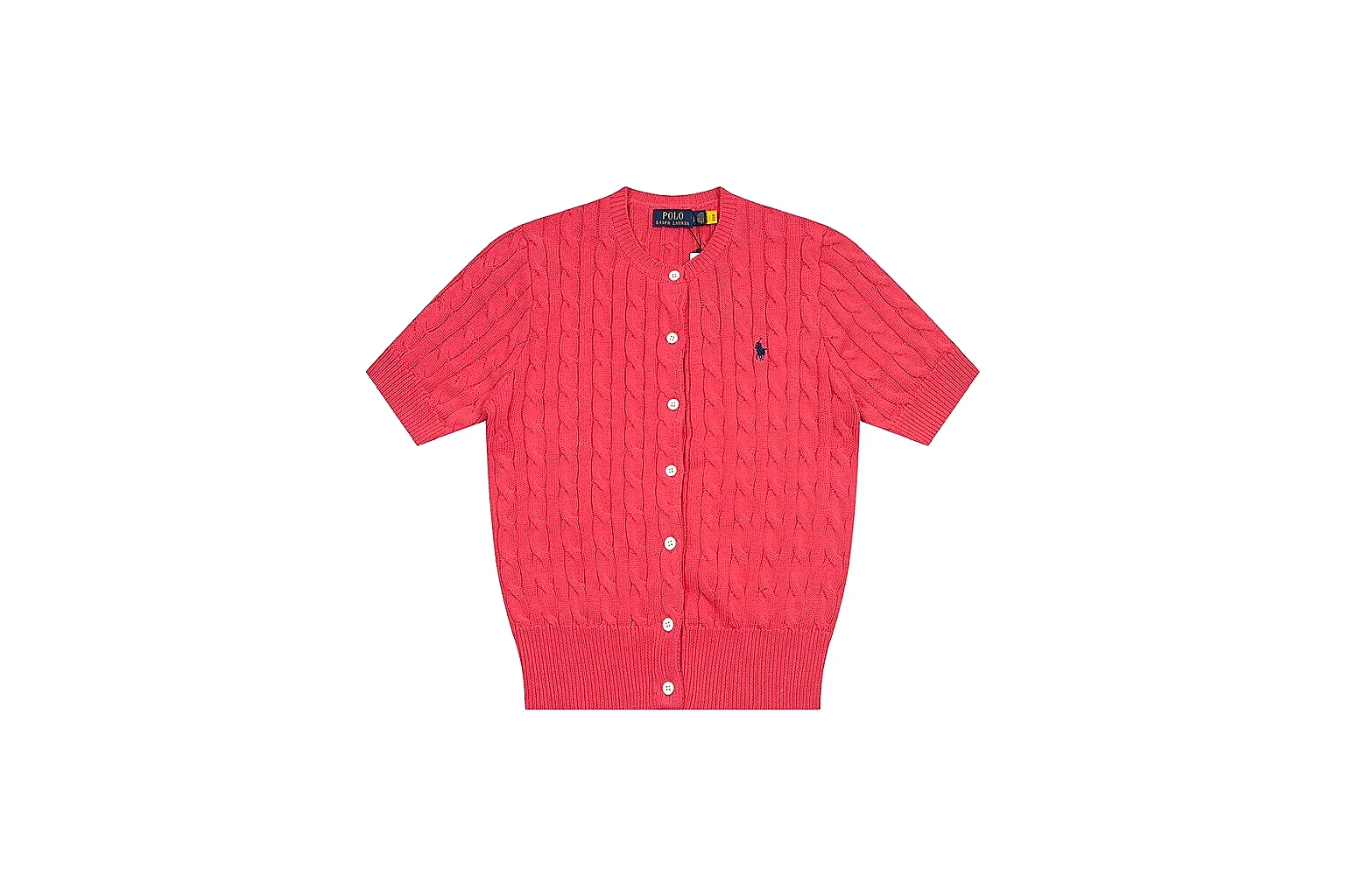 kakoqclab.com Polo Ralph Lauren Red Cable Knit Cardigan 0936 Red short-sleeve-knit product image thumbnail 5