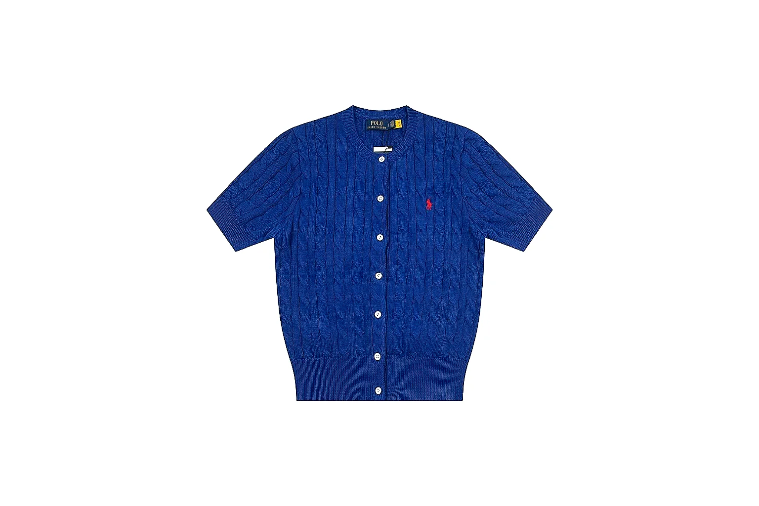 kakoqclab.com Polo Ralph Lauren Royal Blue Cable Knit Cardigan 0939 Royal Blue short-sleeve-knit product image thumbnail 5