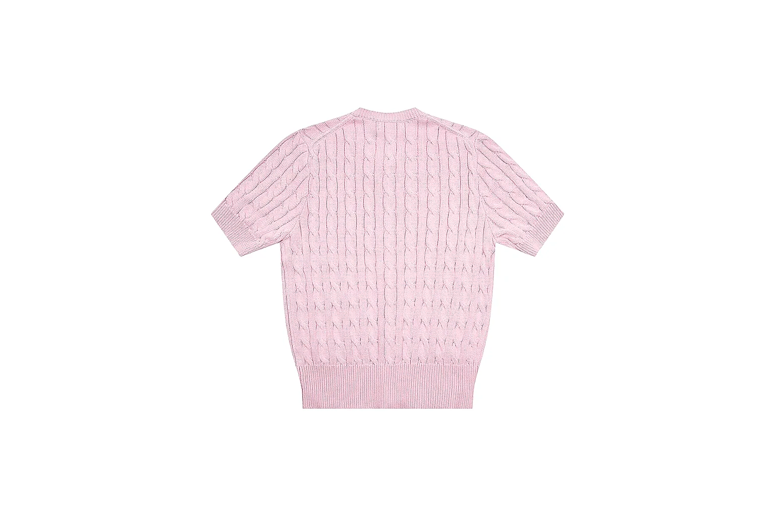 kakoqclab.com Polo Ralph Lauren Soft Pink Cable Knit Polo 0941 Soft Pink short-sleeve-knit product image thumbnail 6