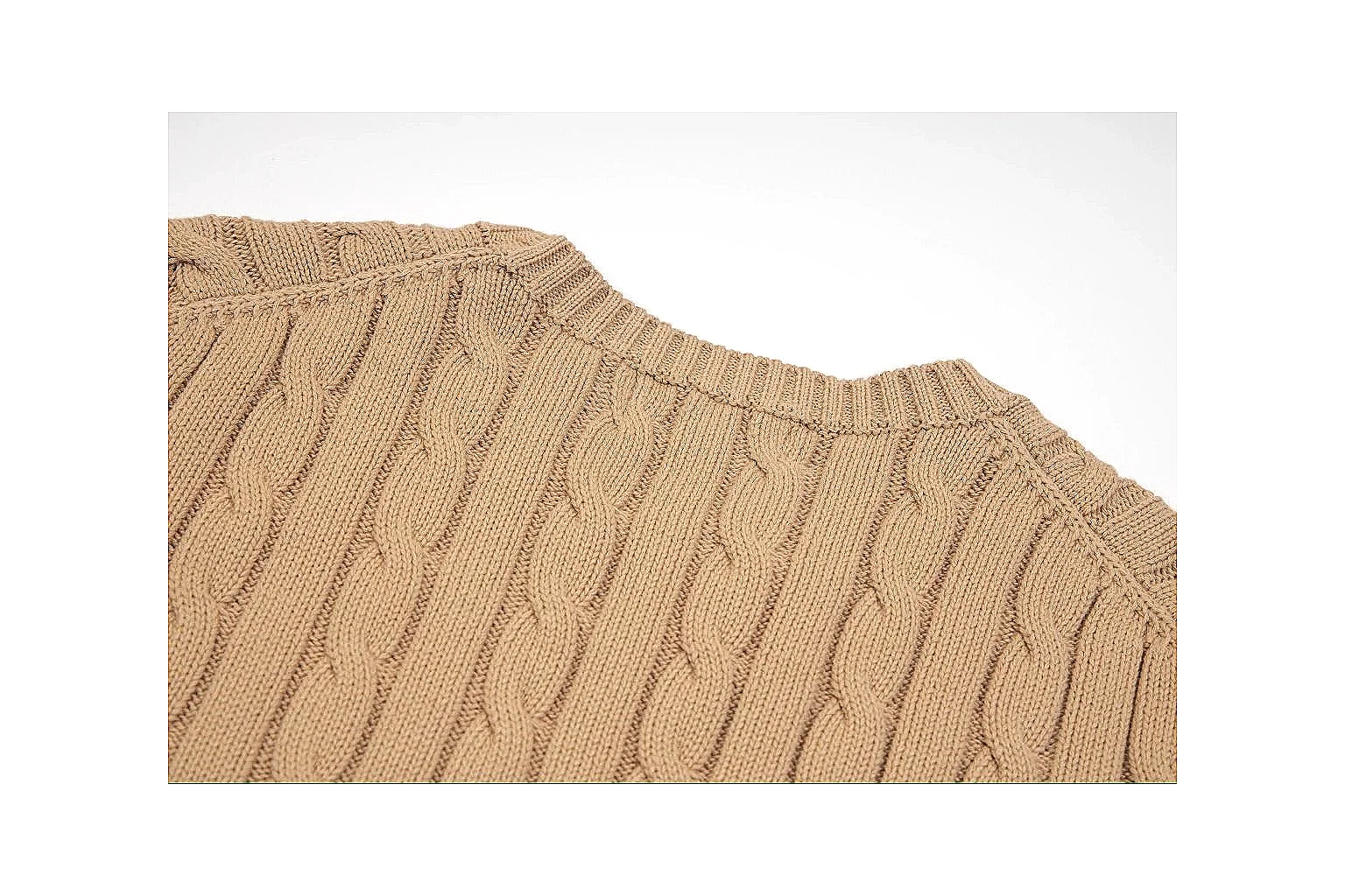 kakoqclab.com Polo Ralph Lauren Tan Cable Knit Polo 0667 Tan short-sleeve-knit product image thumbnail 2