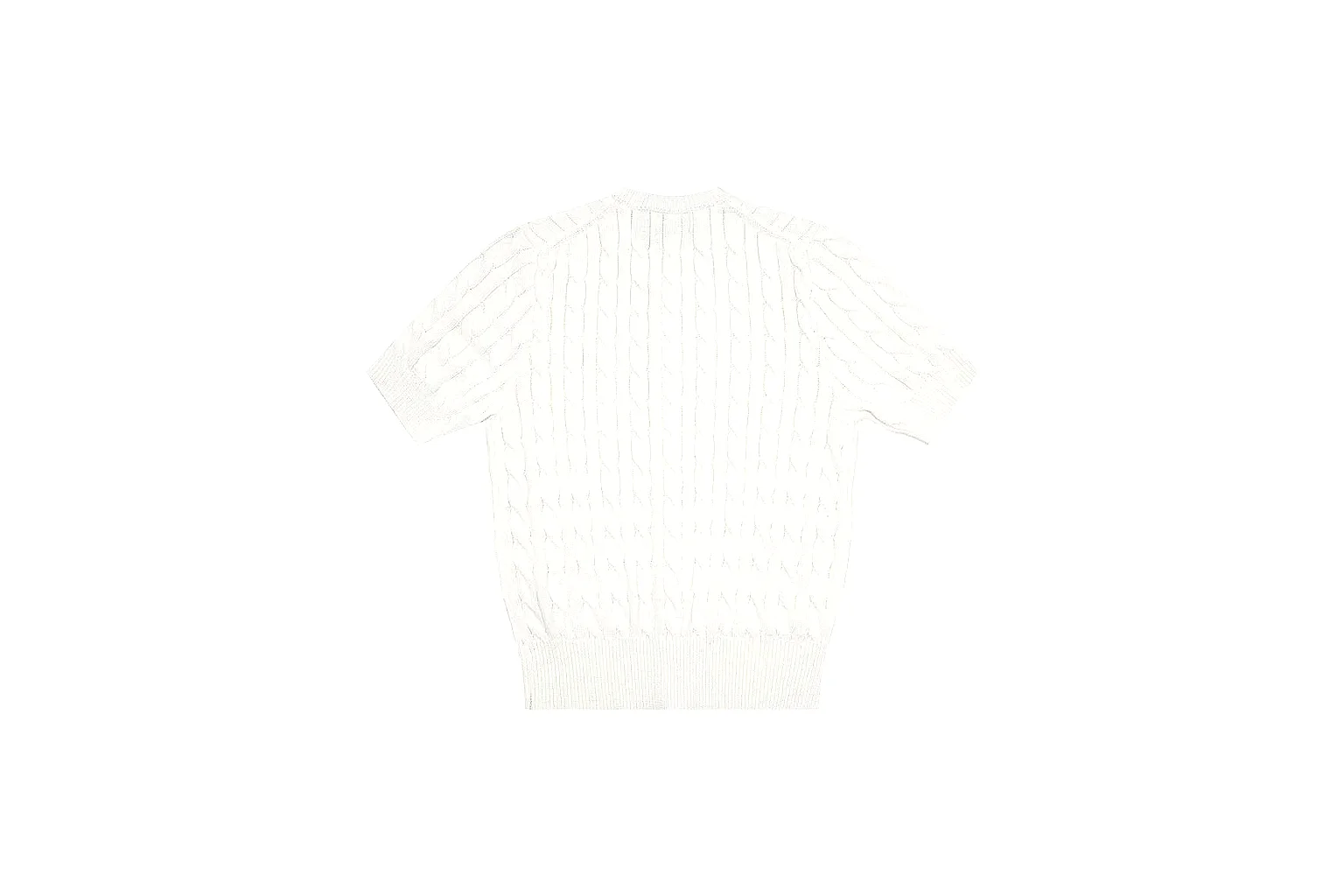 kakoqclab.com Polo Ralph Lauren White Cable Knit Polo 0955 White short-sleeve-knit product image thumbnail 6