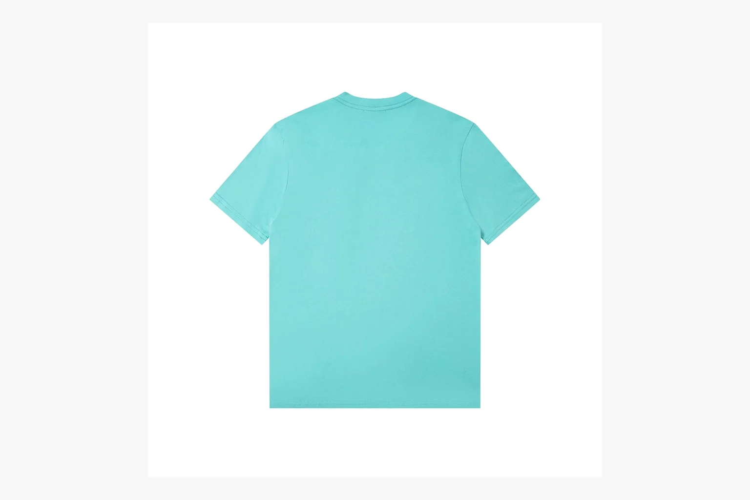 Aqua Polo pocket tee QC image showing pocket and logo thumbnail 5