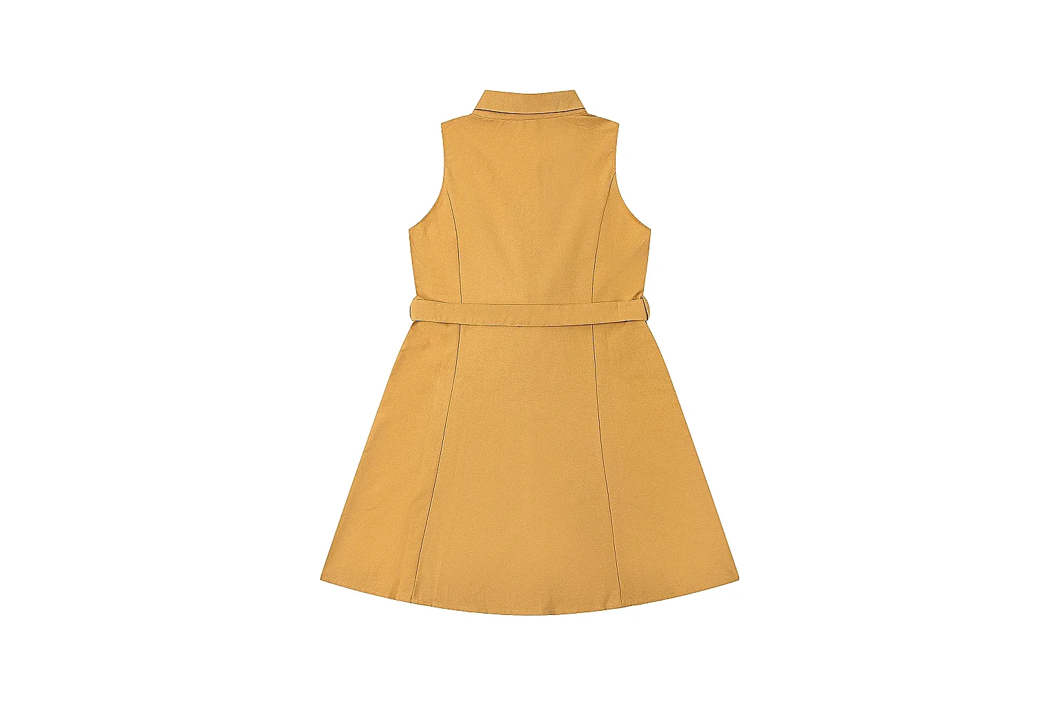 kakoqclab.com Polo Ralph Lauren Mustard Belted Shirt Dress 0539 Mustard sleeveless-dress product image thumbnail 6