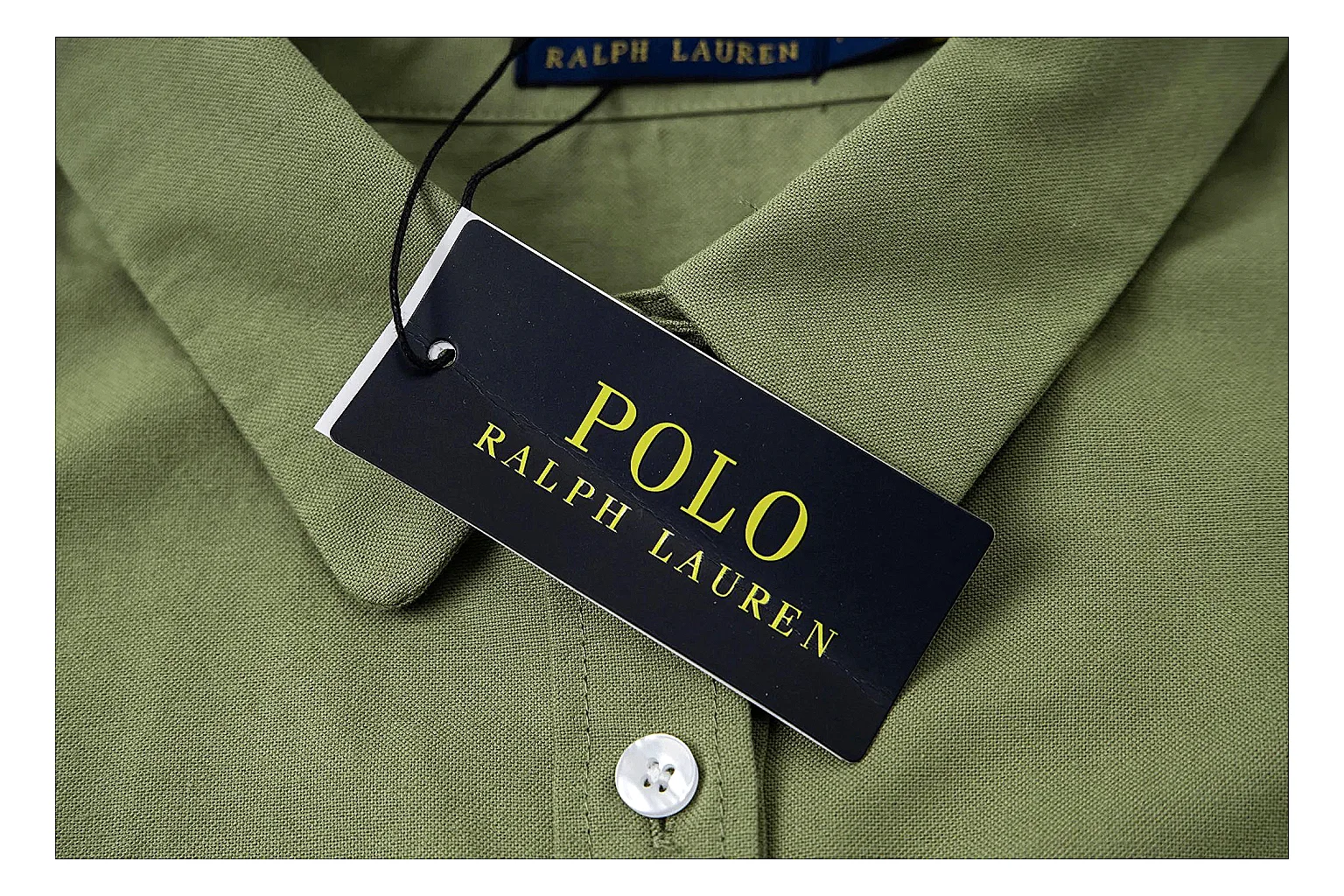 kakoqclab.com Polo Ralph Lauren Olive Belted Shirt Dress 0543 Olive sleeveless-dress product image thumbnail 4