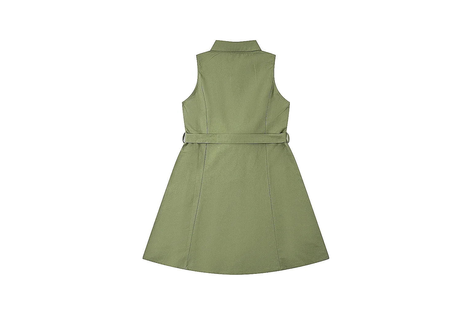 kakoqclab.com Polo Ralph Lauren Olive Belted Shirt Dress 0543 Olive sleeveless-dress product image thumbnail 6
