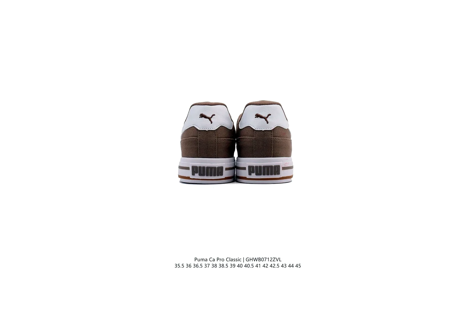 Puma Palermo Brown White terrace sneaker six photo view thumbnail 2