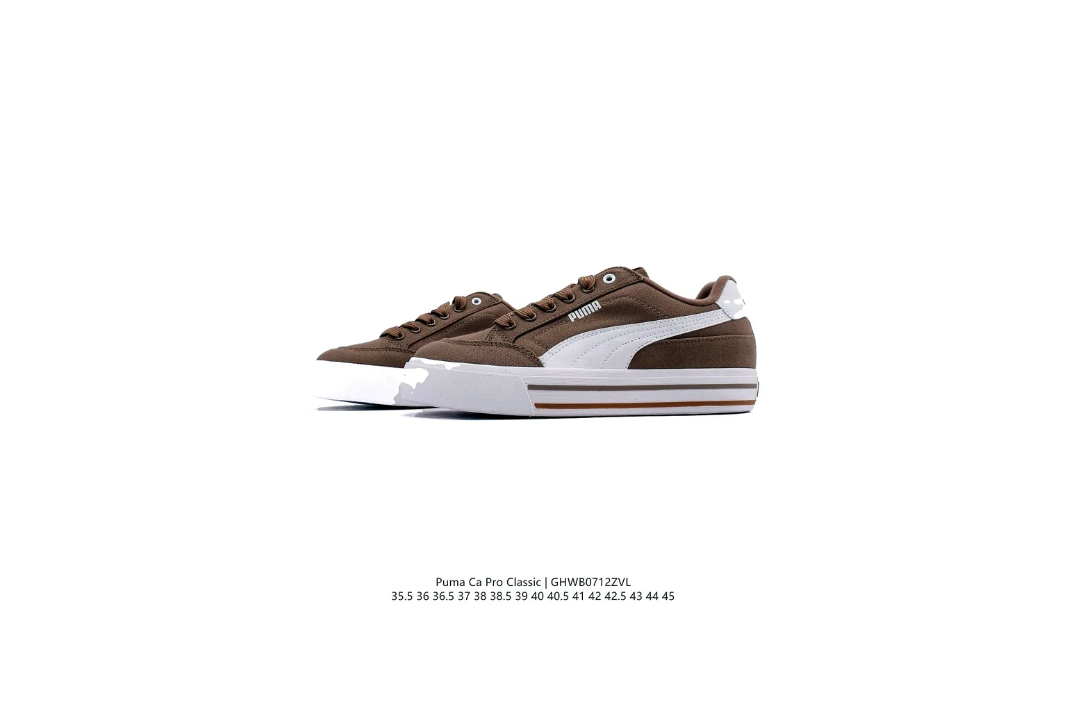 Puma Palermo Brown White terrace sneaker six photo view thumbnail 5
