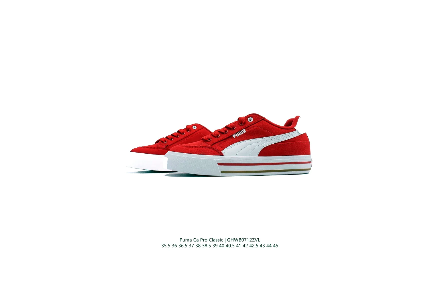 Puma Palermo Red White Green terrace sneaker six photo view thumbnail 5