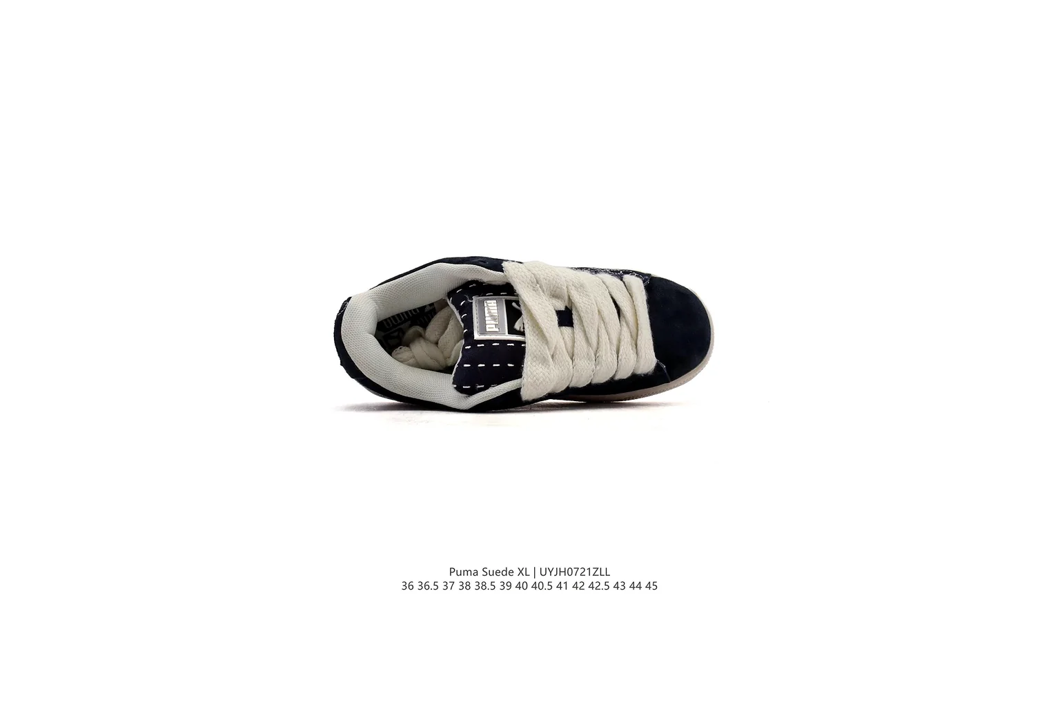 Puma Suede Black Cream suede low top six photo view thumbnail 6