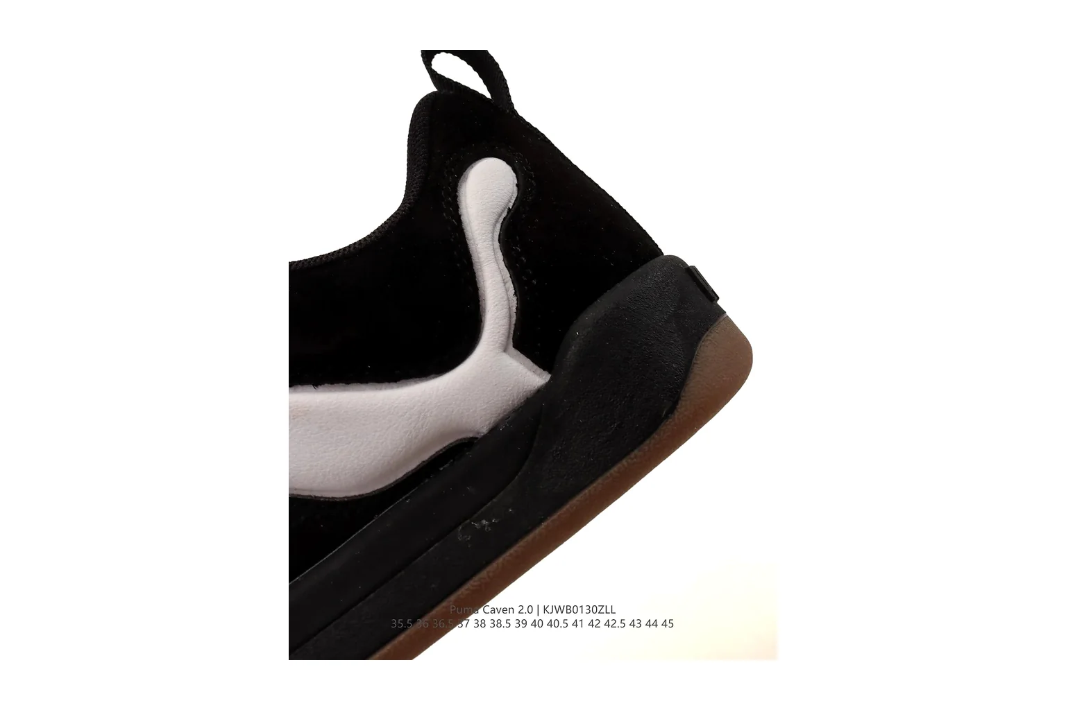 Puma Suede Black White suede low top six photo view thumbnail 4