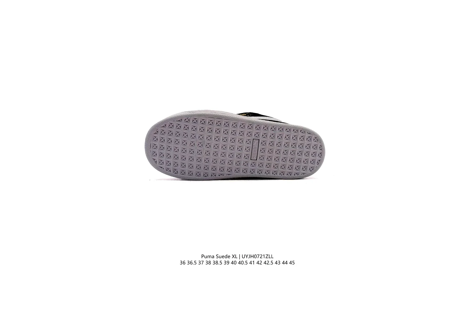 Puma Suede Black White suede low top six photo view thumbnail 3
