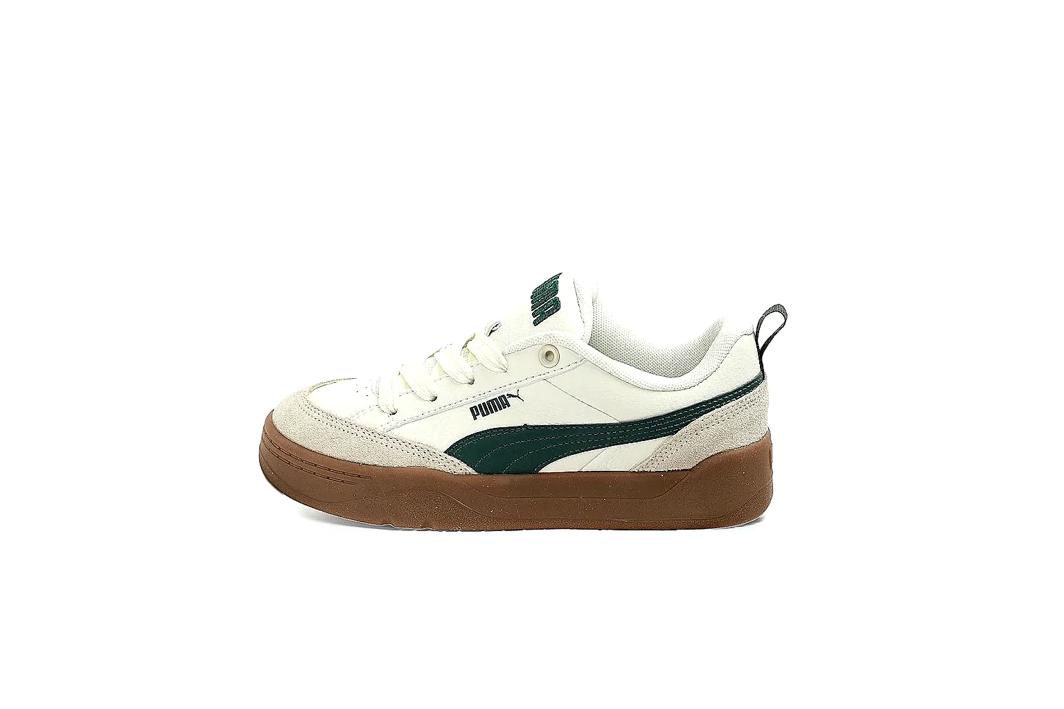 Kako QC Lab inspection photos for Puma White Green Gum Low Sneaker