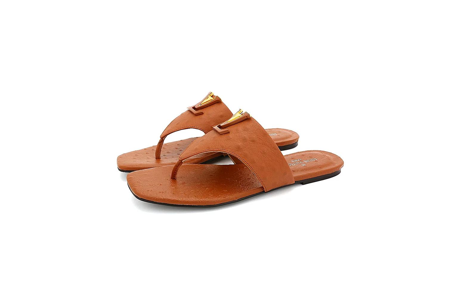 Kako QC Lab inspection photos for Other Brown Leather Slide Sandal thumbnail 2