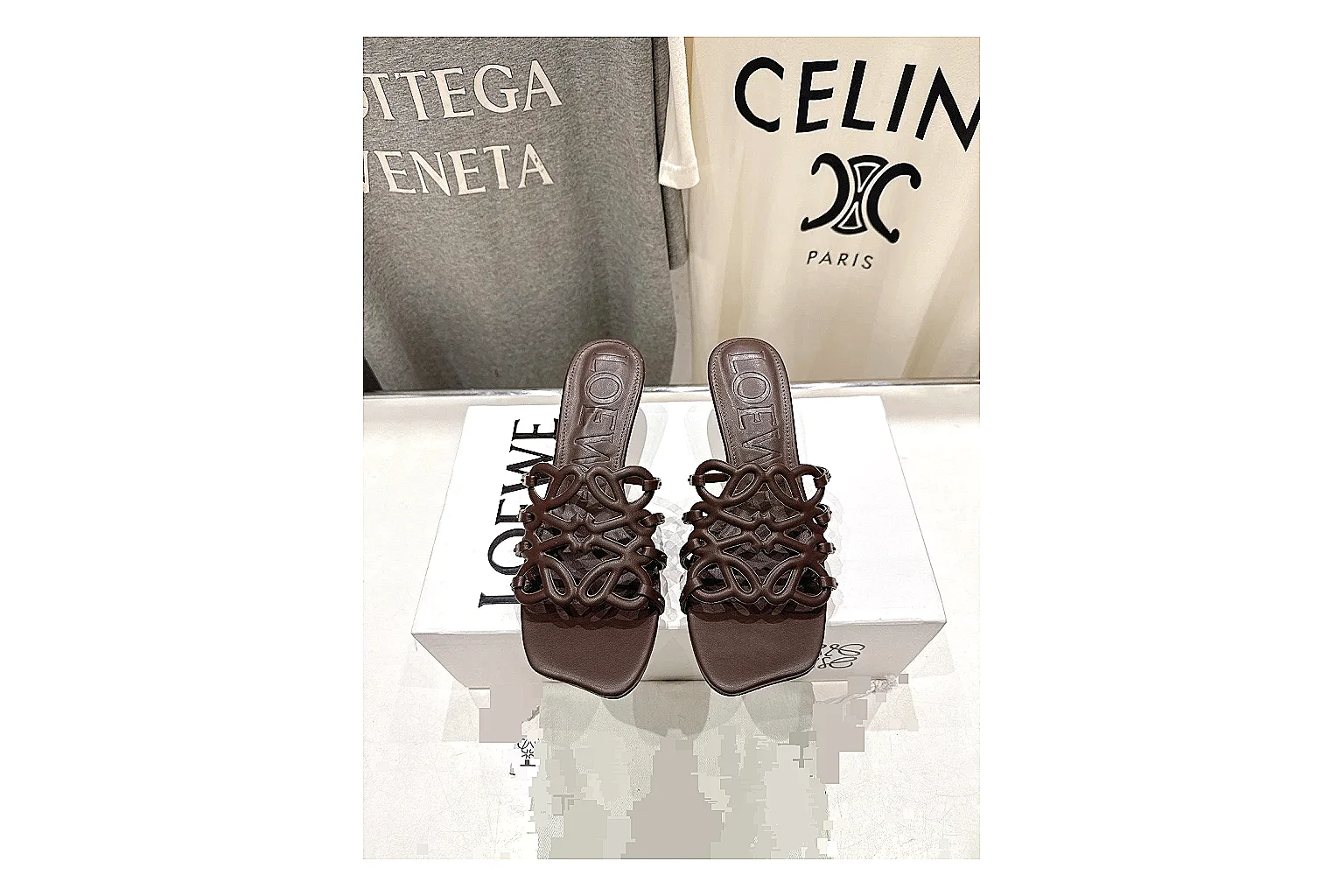 kakoqclab.com Brown Woven Mule 9451 Brown mule product image