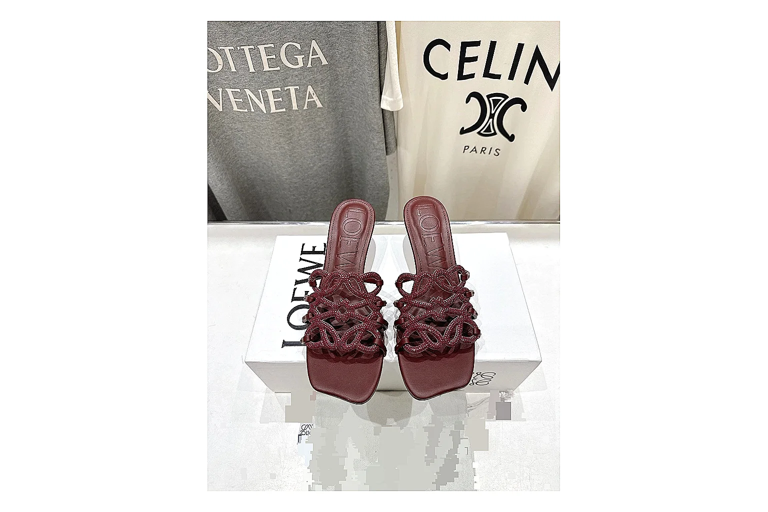 kakoqclab.com Burgundy Woven Mule 9843 Burgundy mule product image