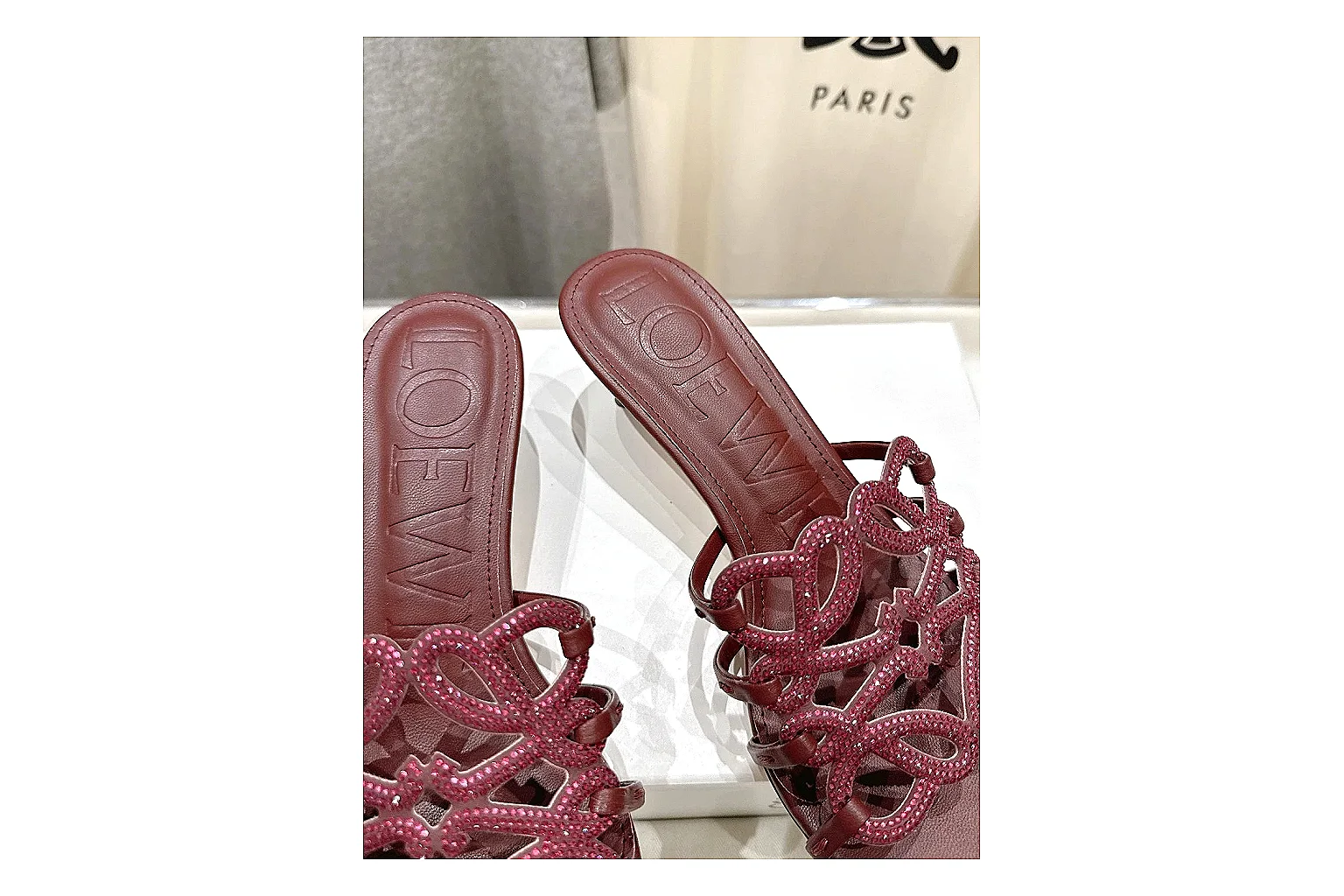 kakoqclab.com Burgundy Woven Mule 9843 Burgundy mule product image thumbnail 4