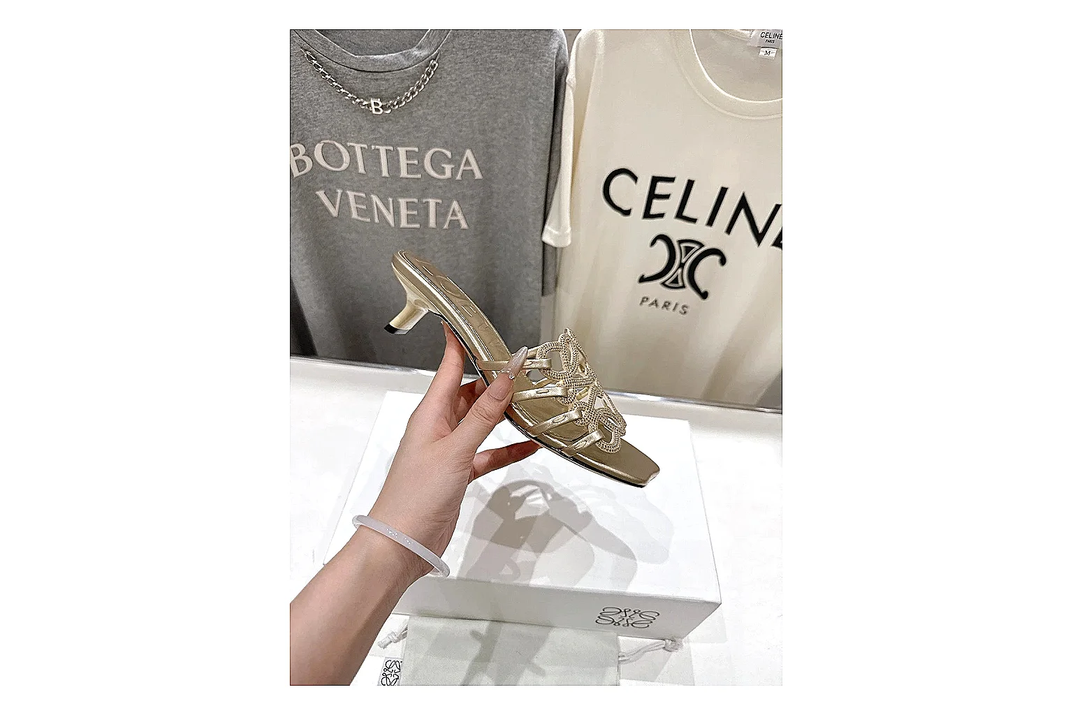 kakoqclab.com Gold Woven Mule 9787 Gold mule product image thumbnail 3