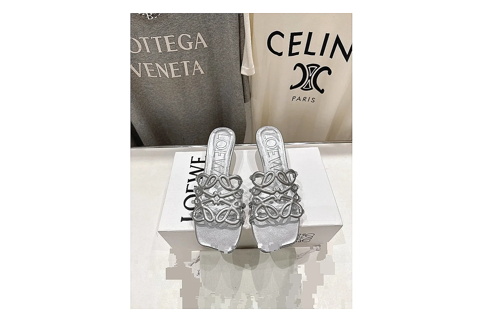kakoqclab.com Silver Woven Mule 9533 Silver mule product image