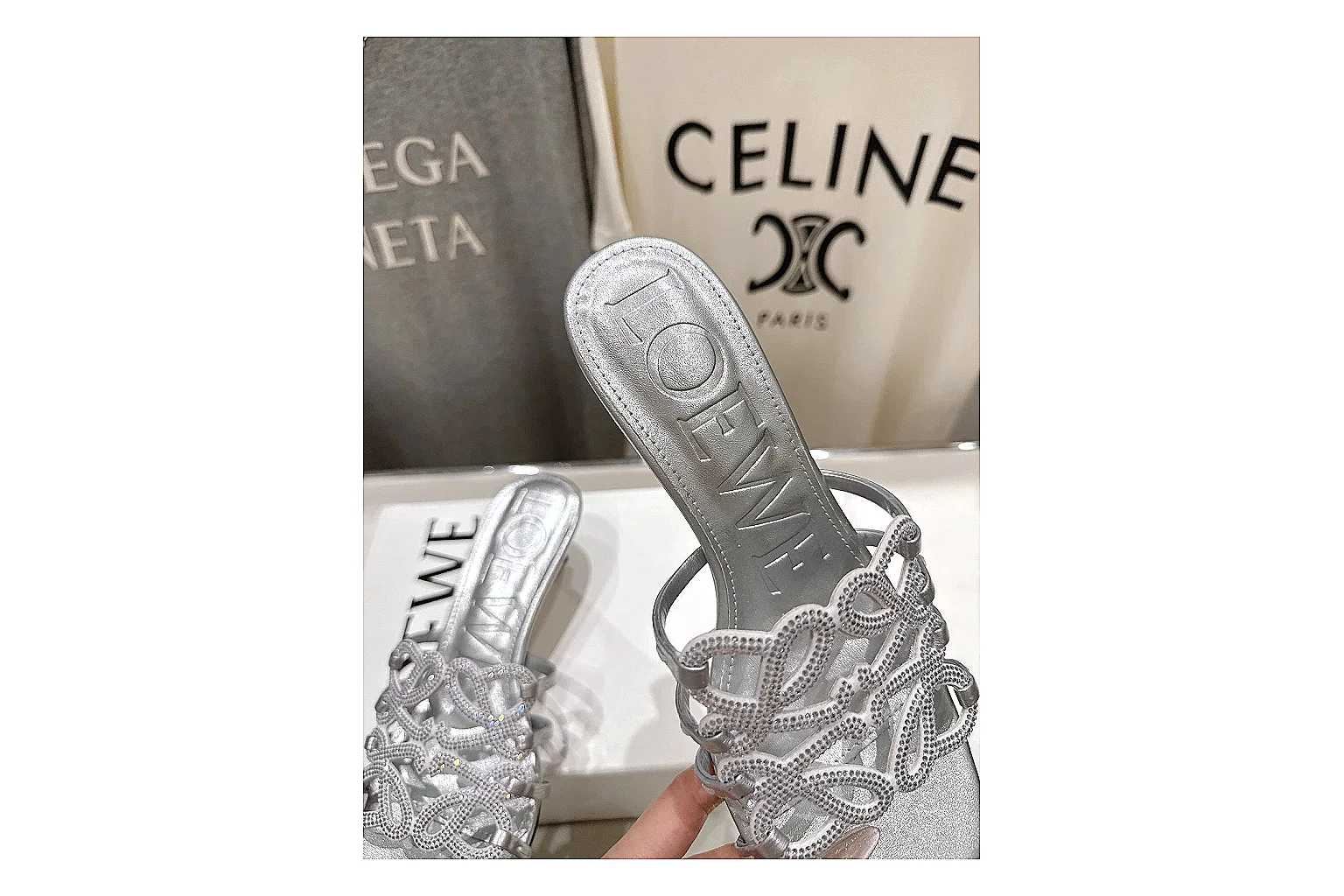 kakoqclab.com Silver Woven Mule 9721 Silver mule product image thumbnail 4